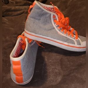 Adidas high top sneakers size 7